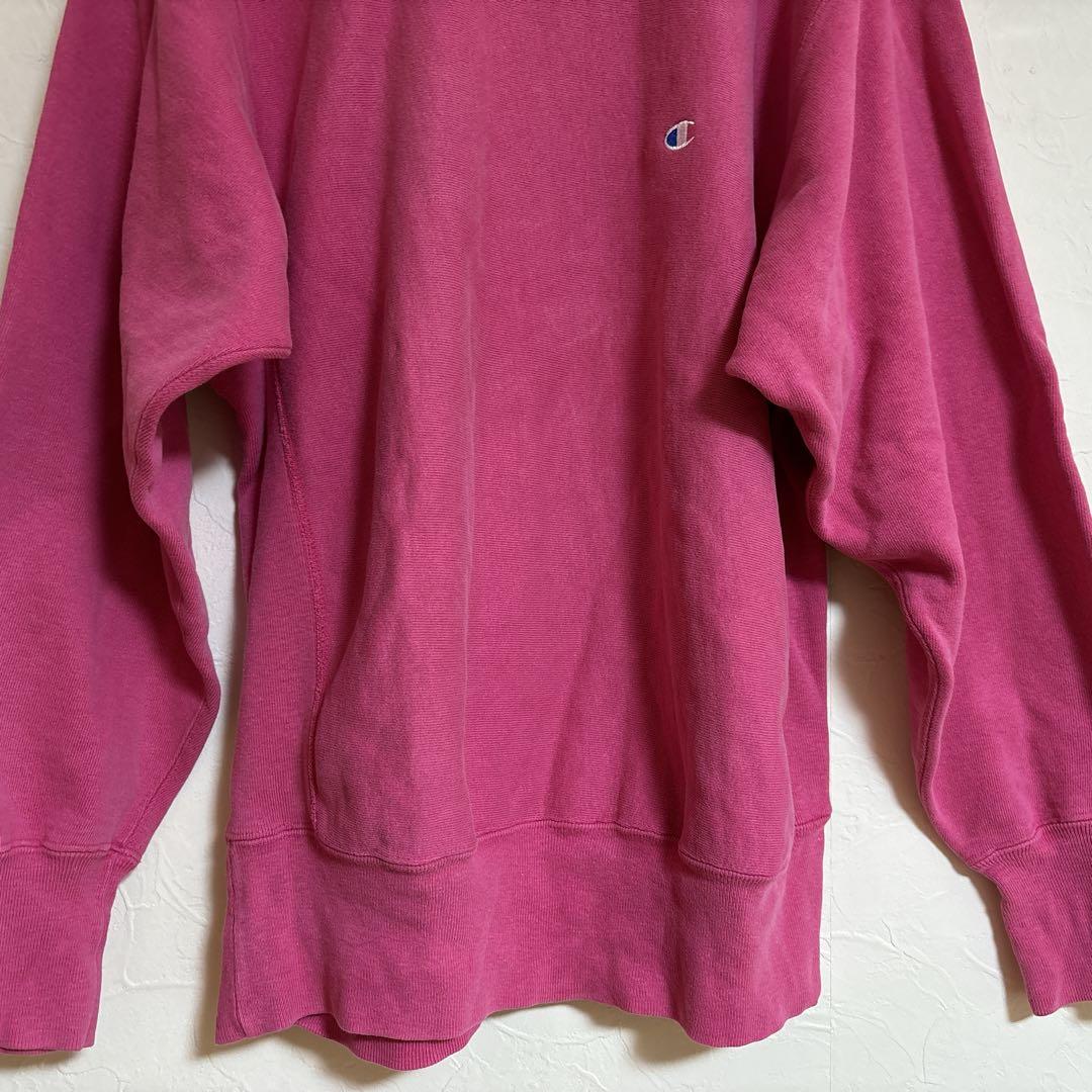 チャンピオン　リバースウィーブ　USA ピンク　Lサイズ　レアカラー