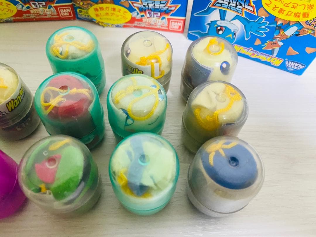 み*ち様 デジモンアドベンチャー　02 ワンダーカプセル 当時物 未開封品あり