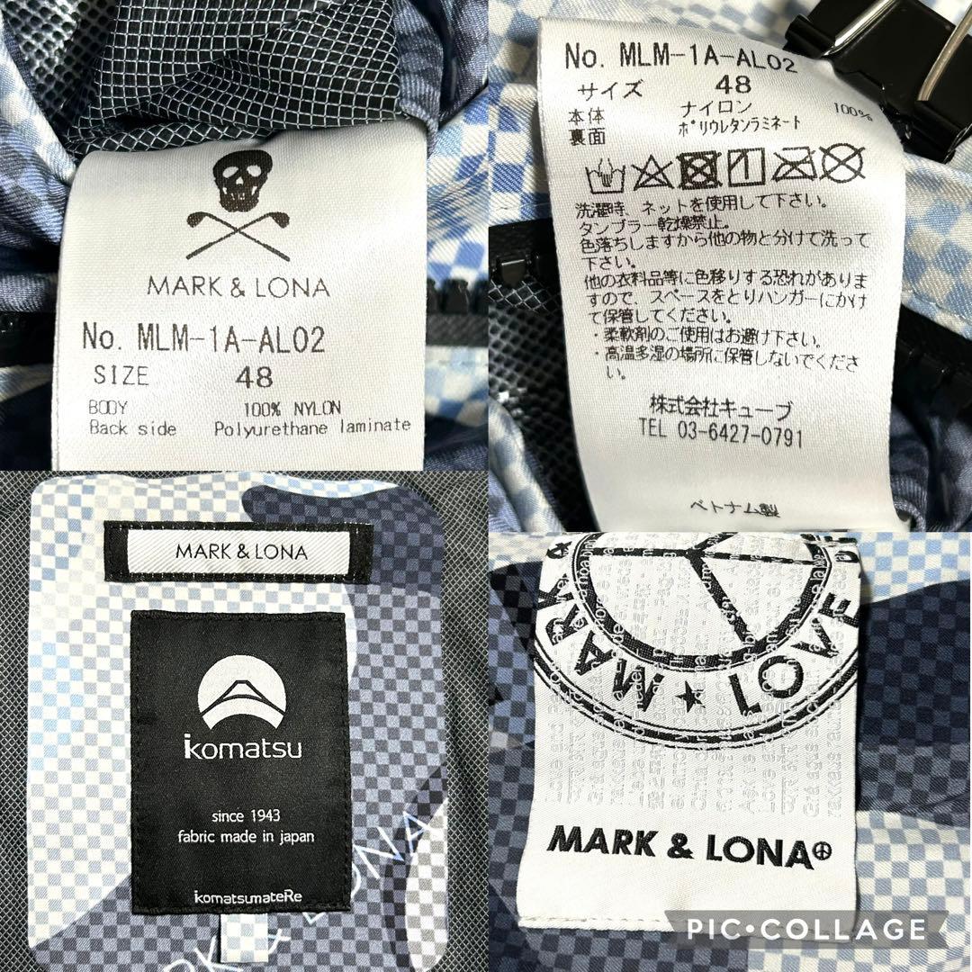 【MARK & LONA】ナイロンジャケット ゴルフ KOMATSU製 L相当