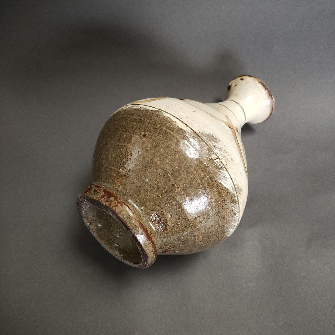 武末日臣　鉄絵徳利　鶏龍山徳利　刷毛目　高麗李朝