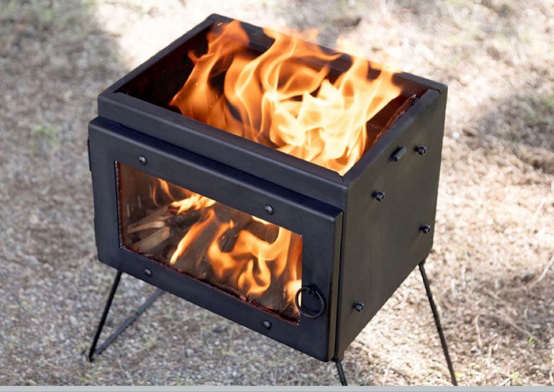 Mt.SUMI MICRO 薪ストーブ（延長煙突、難燃シート、ロストル付き）