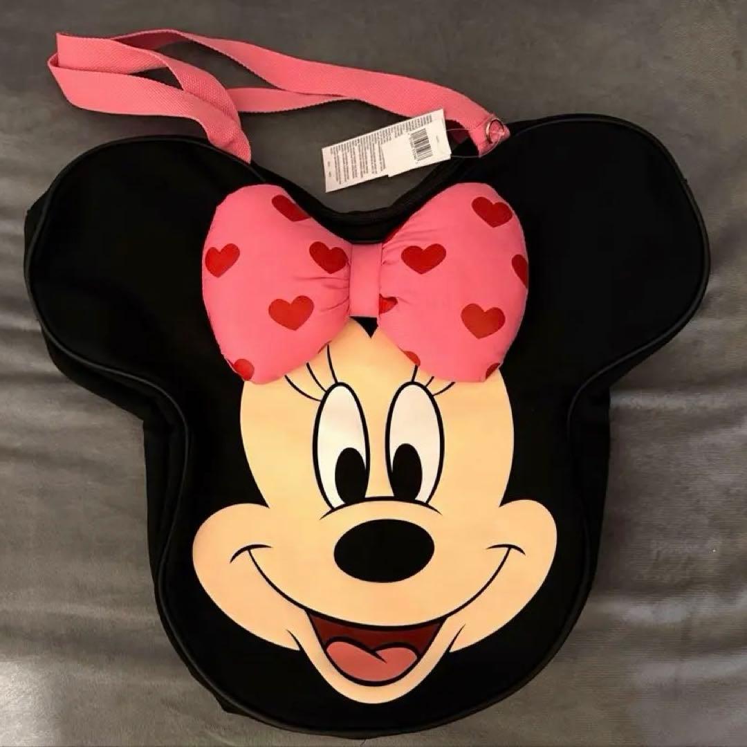 ミニー　ビッグフェイス　トートバッグ　バレンタイン　海外ディズニー