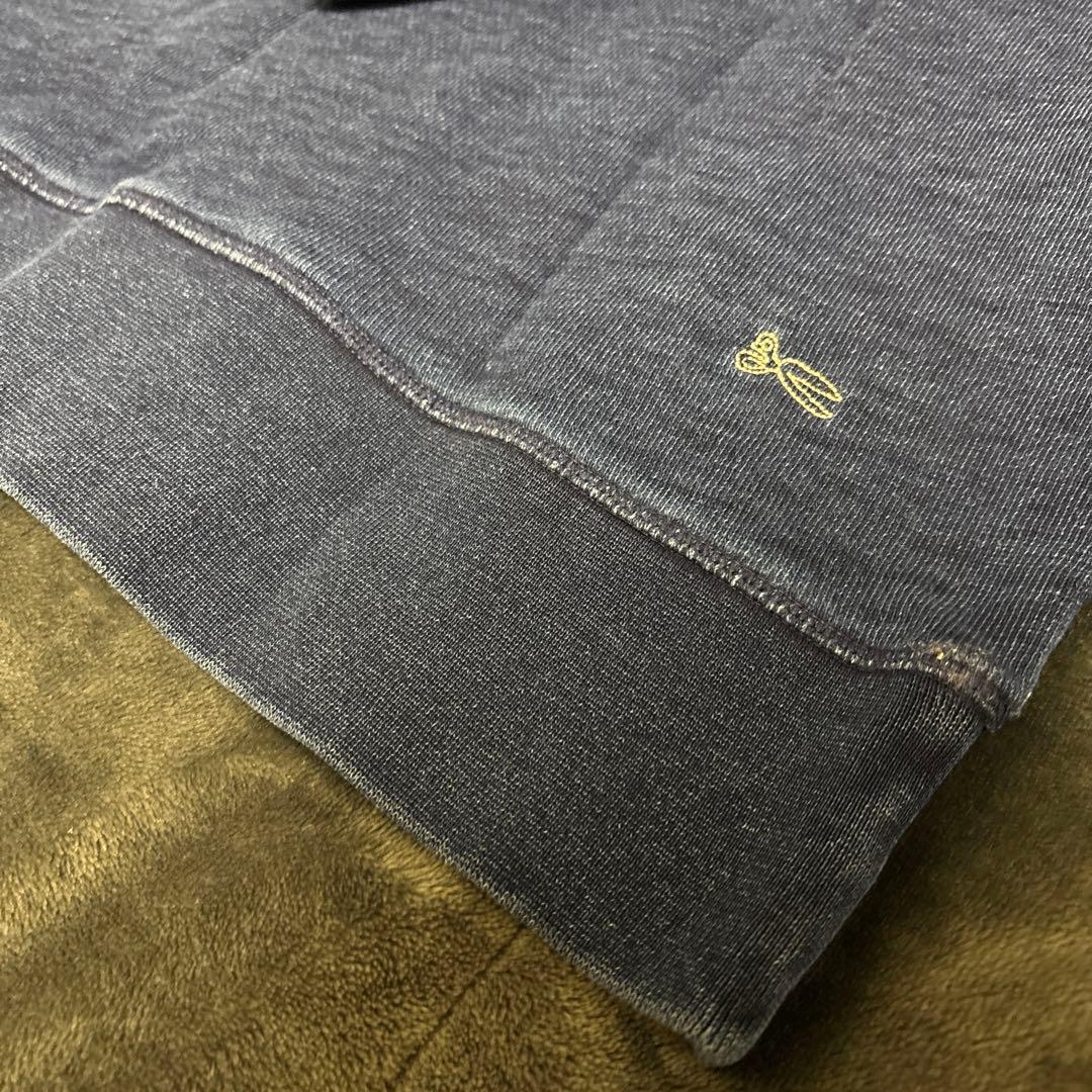 【DENHAM】 ネイビー クルーネック トレーナー