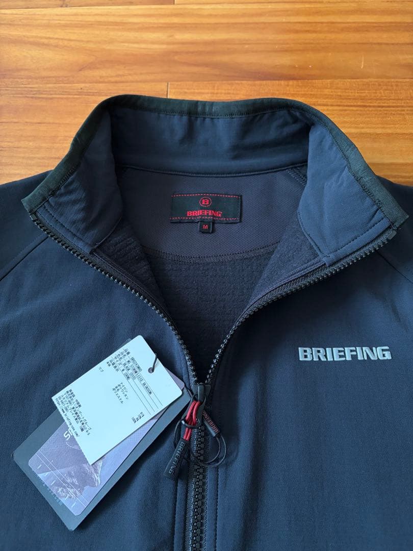 24AW ブリーフィングゴルフストームフリースブルゾン黒M