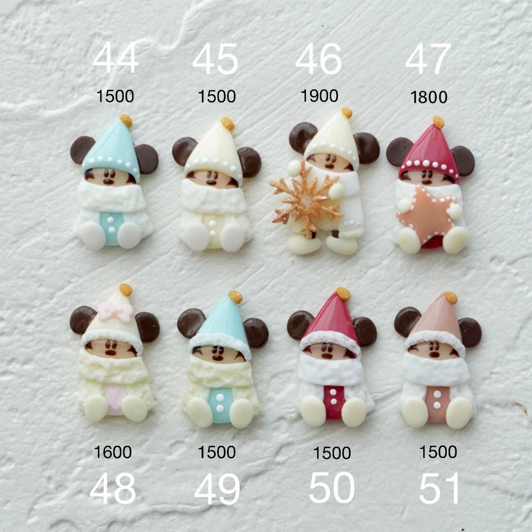 クリスマス ディズニー ネイル パーツ 3d リルリンリン