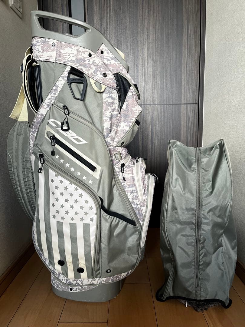 美品希少SUN MOUNTAIN C130 14分割　キャディバッグ カモフラ柄