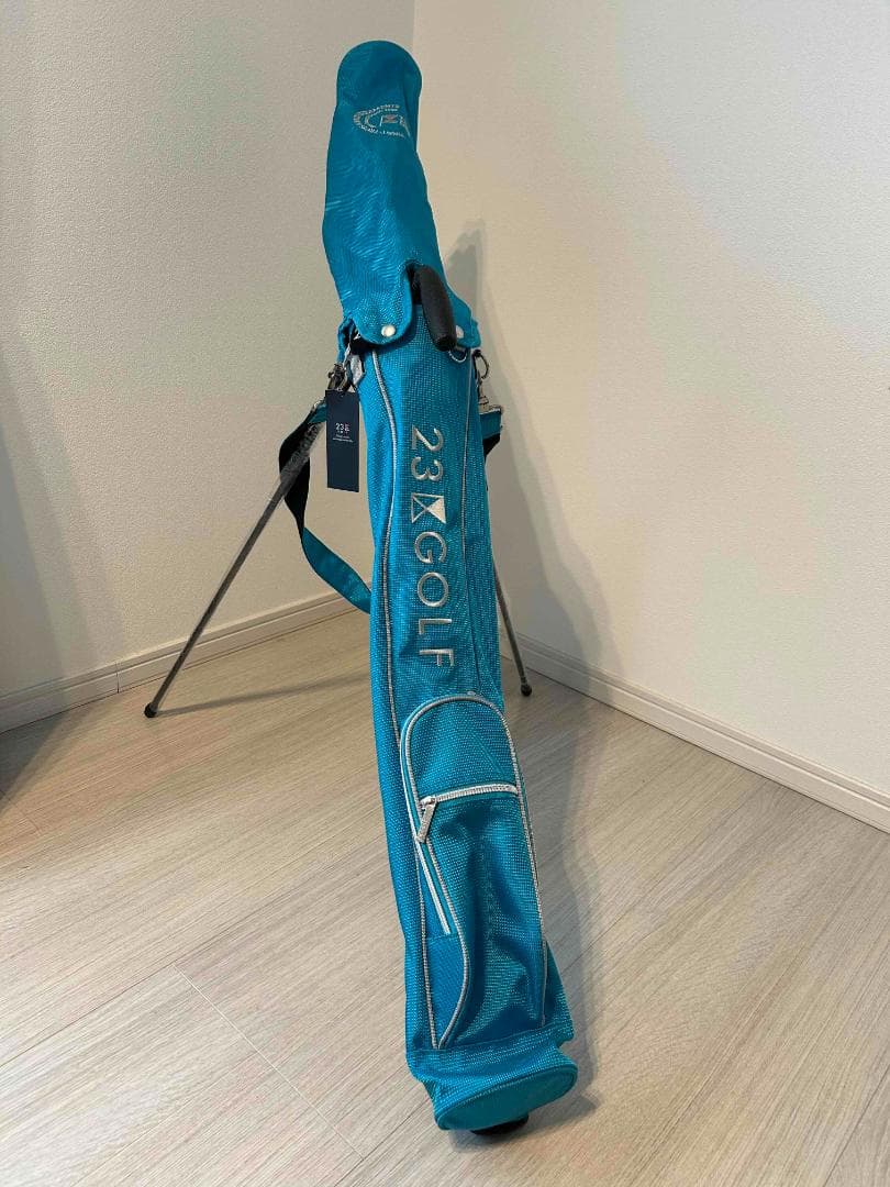 23区 GOLF キャディバッグ ターコイズ　セルフスタンドタイプ