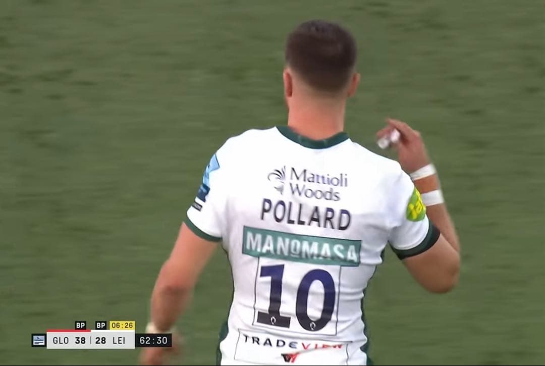 プレミアシップ ラグビー ポラード実使用 両面直筆サイン入りジャージ