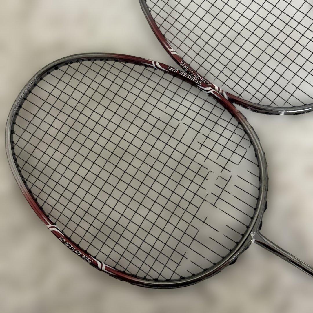 【2本セット】MMOA XENEPOWER16 バドミントンラケット シルバー