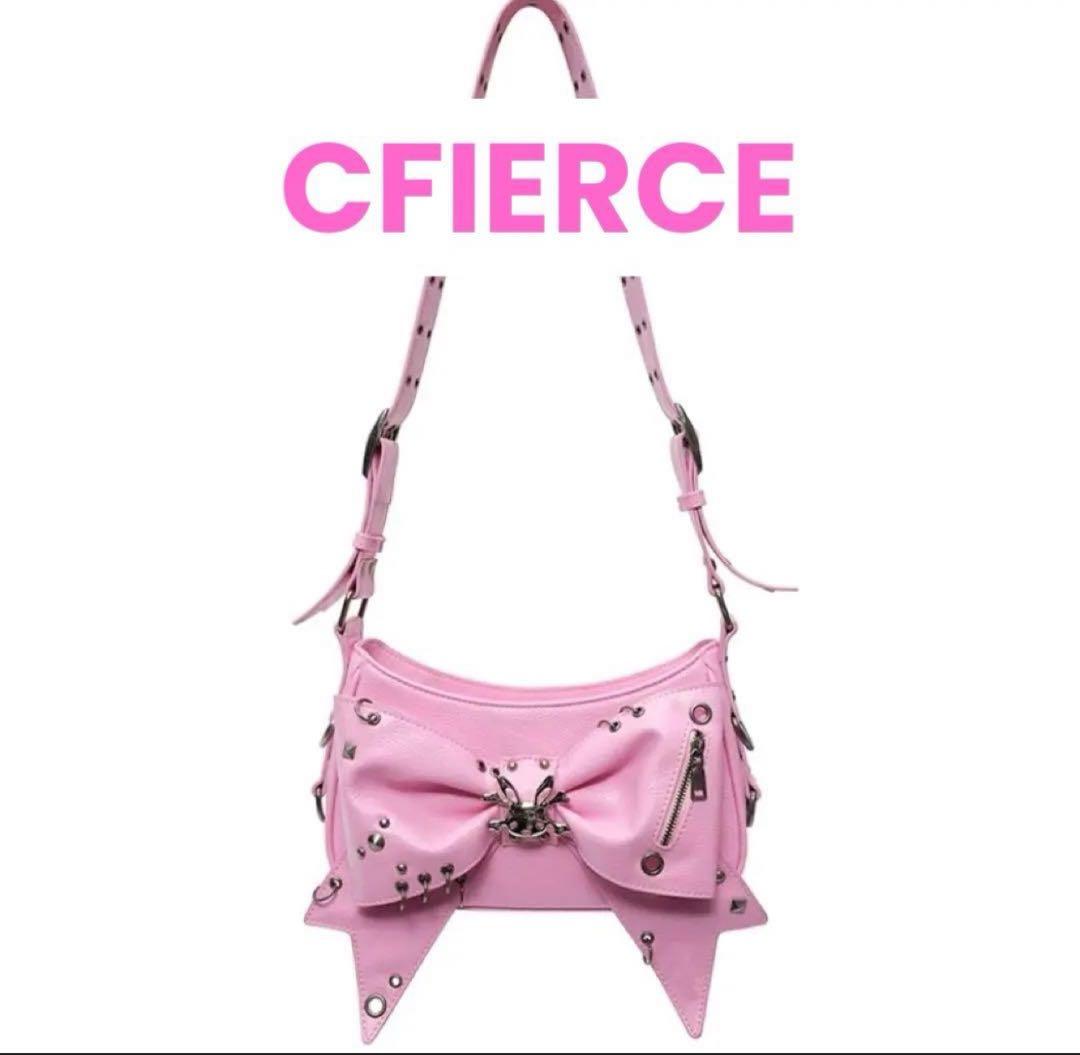 CFIERCE リボン　ショルダーバッグ　ピンク　newjeans xg