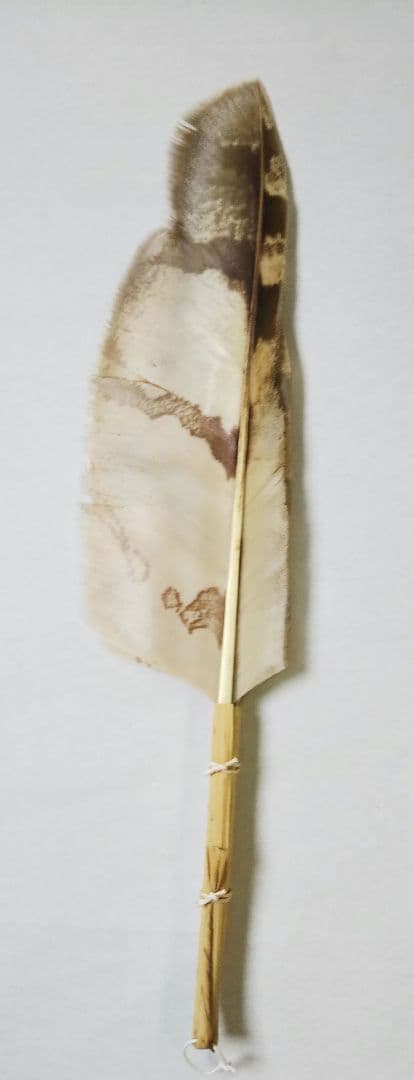 茶道具 羽箒 梟 ふくろう 右羽 風炉用 新品未使用 ③