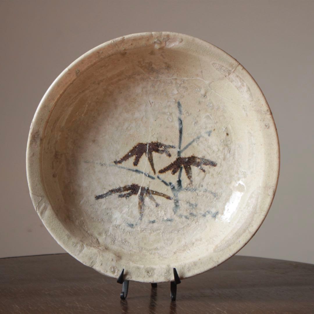 呉須鉄絵 石皿 瀬戸 古美術 古道具 アンティーク