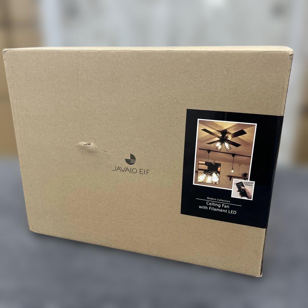 シーリングファン ブラック　JAVAlO ELF JE-CF003-BK ②