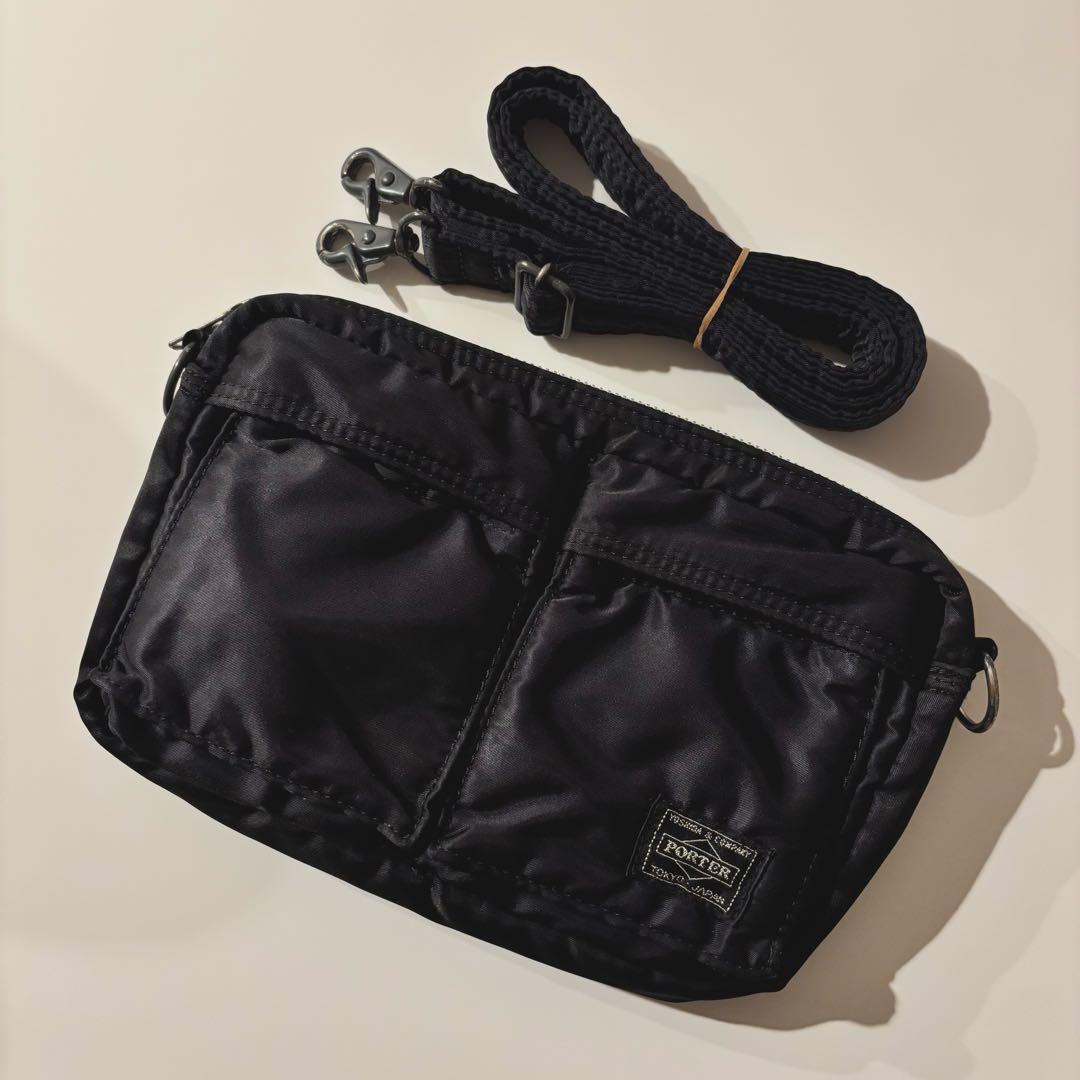 【極美品、数回使用のみ】ポーター タンカー ショルダーバッグ コンパクト 黒