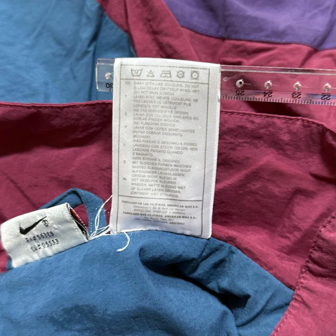 90s NIKE ナイロンジャケット ナイキ vintage 銀タグ 刺繍ロゴ