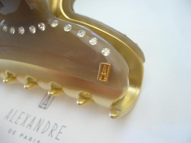 ☆新品☆アレクサンドルドゥパリ●希少✨限定色✨クリスタル付きヘアクリップ/M