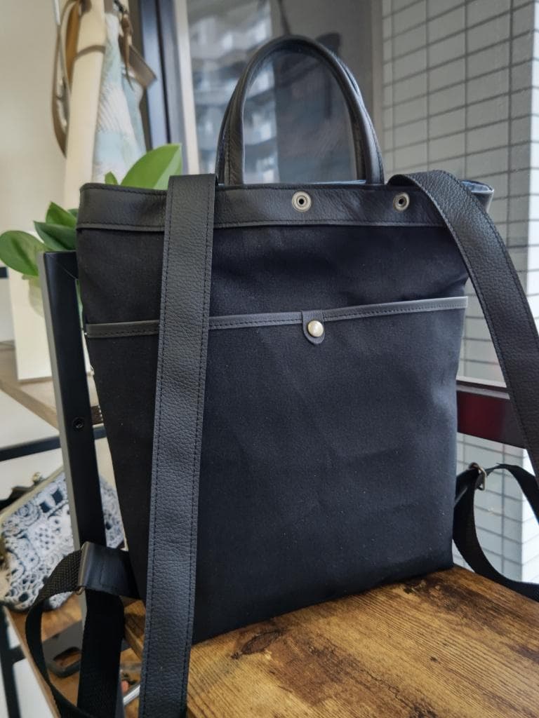 ミナペルホネン/2025tambourineタンバリンブルー/A４トートリュック