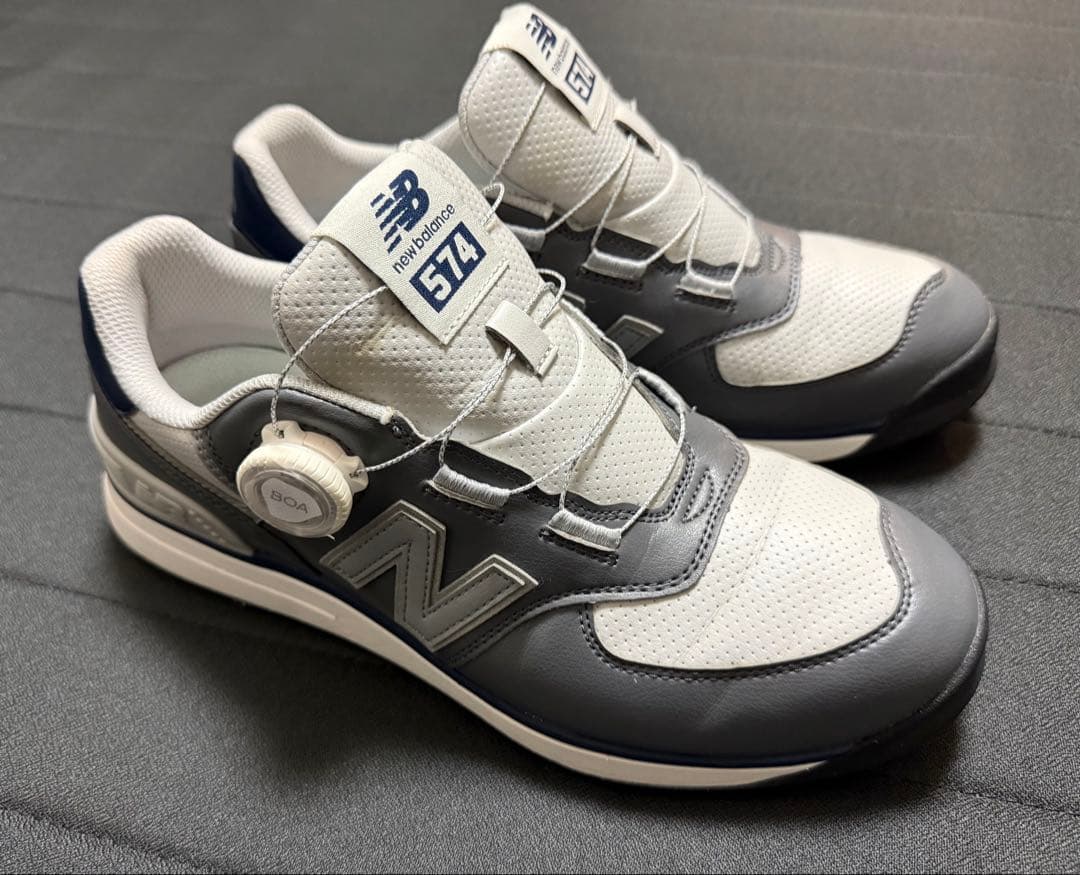 New Balance 574 ゴルフシューズ グレー