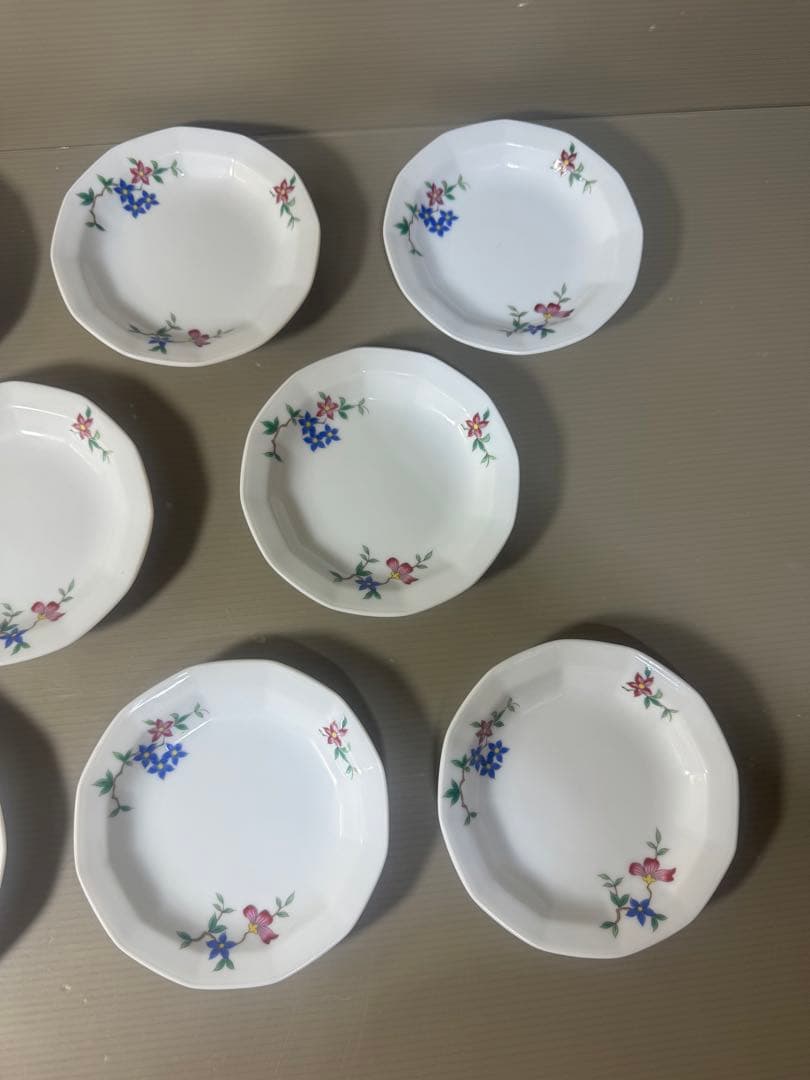 2528 深川製磁　小皿　8客　未使用