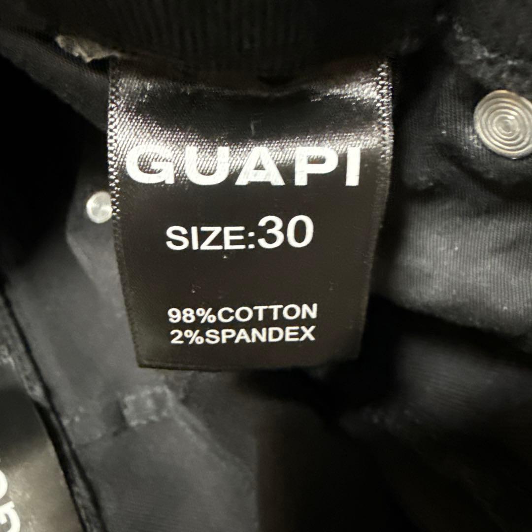 GUAPI フレアデニム ブラック 30inch