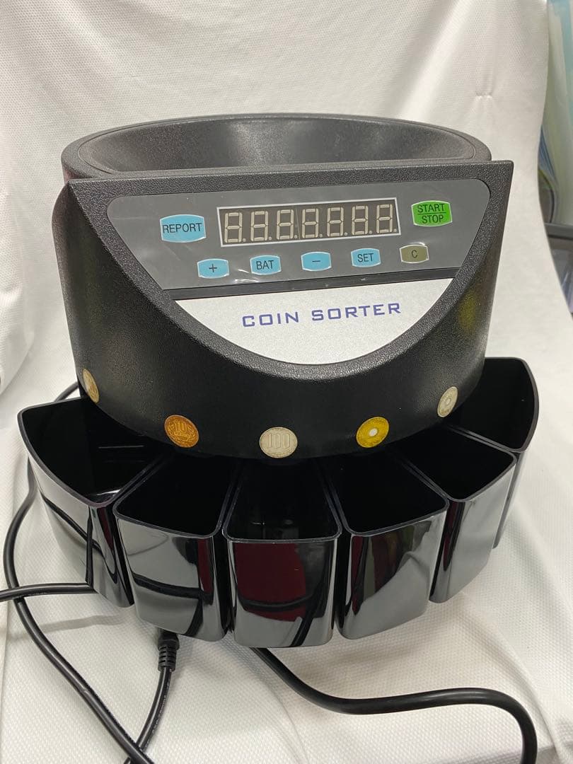 カウンター小銭　自動　高速　500枚　電子式硬貨選別機　ジャンク品と纏めて