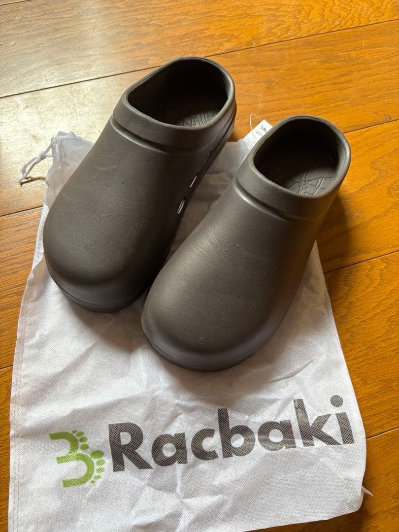 ラクバキ RAKUBAKI 骨格矯正サンダル イージーサボ ブラック ✾﻿