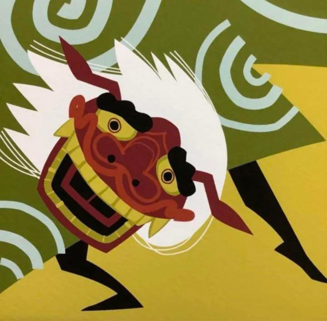 絵画・額縁・版画・中川学・新品未使用・獅子舞圖・小琳派・美術品・インテリア・雑貨