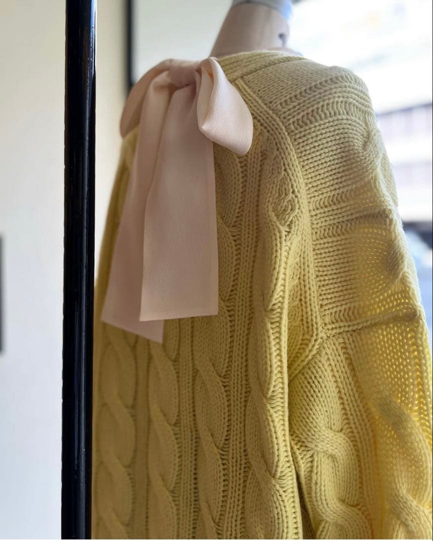 新品未使用タグ付drawerバックリボンブラウスblaminkボウタイブラウス