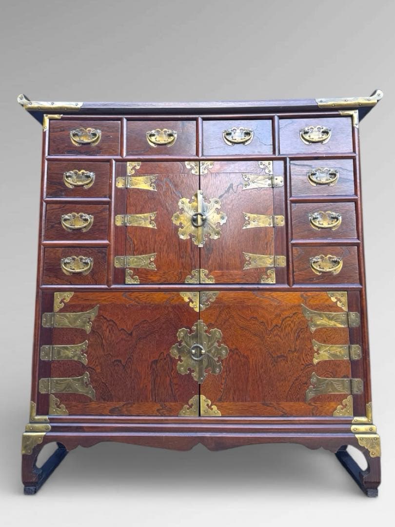 李朝家具 朝鮮家具 薬箪笥 年代物 アンティーク 韓流 韓国