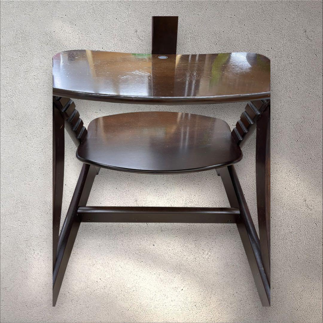 大和屋　すくすくチェア　イーエヌ　テーブルガード　ダークブラウン