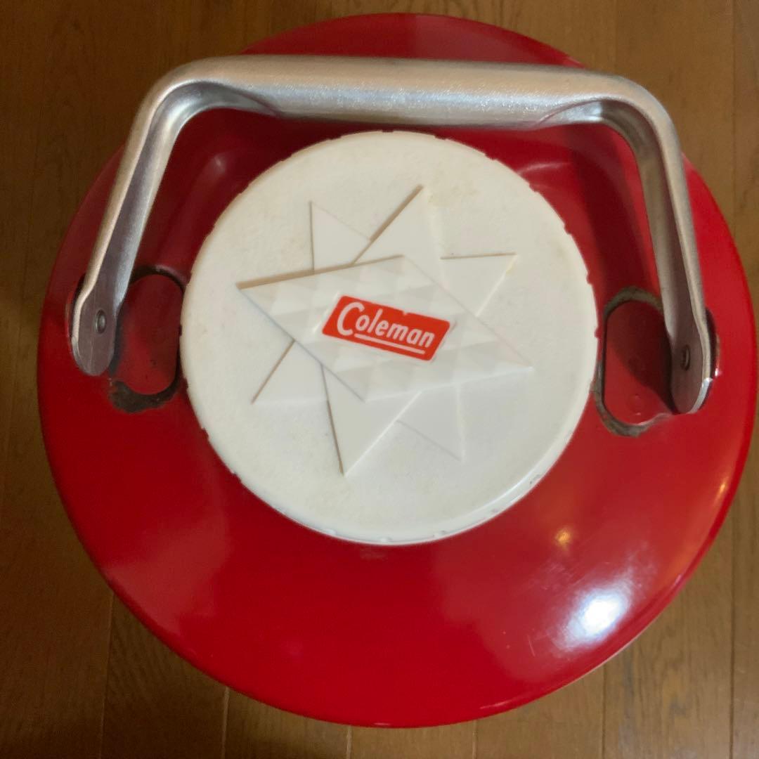 coleman ヴィンテージ ジャグ ダイヤロゴ レッド/ホワイト アウトドア