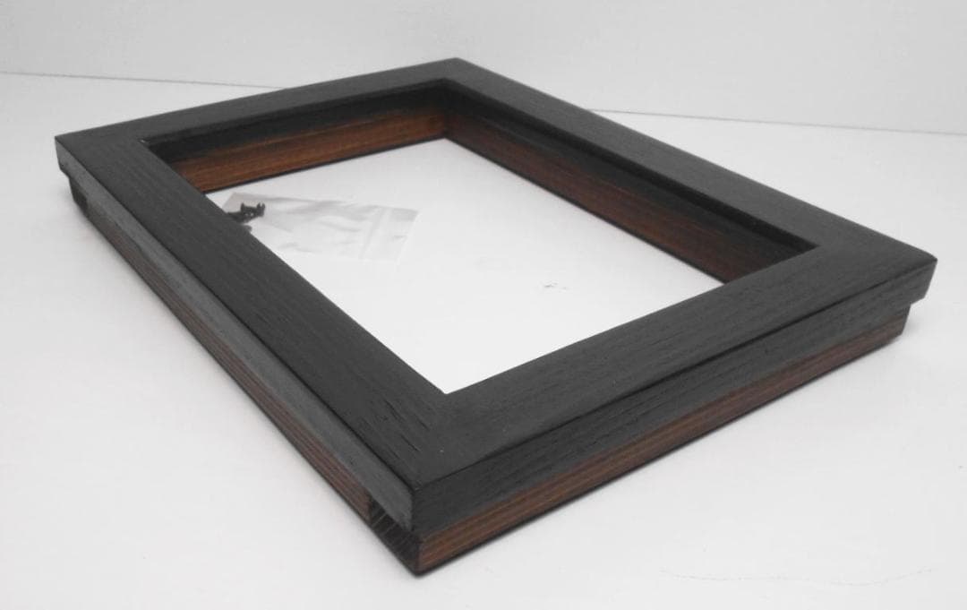 自作・手造り新品◆油絵SMサイズ用の木製額縁/ブラック