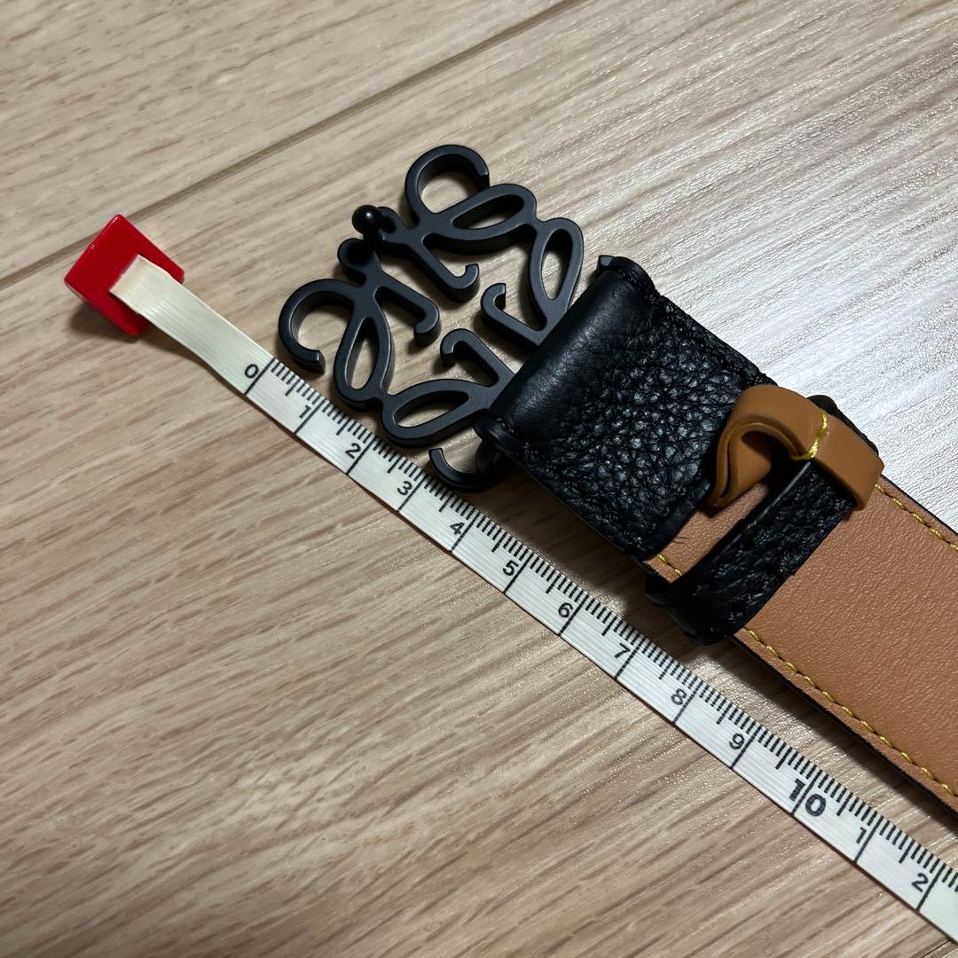 ⭐︎tiara専用⭐︎ロエベ　アナグラムベルト美品　ブラック　マット