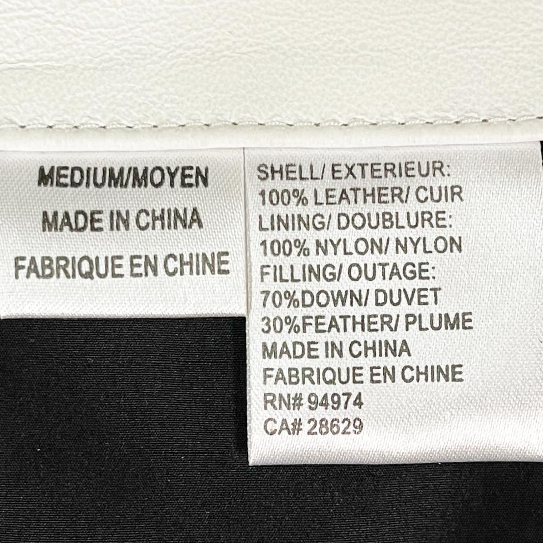 【未使用】Stussy Authentic Gear レザーダウンジャケット