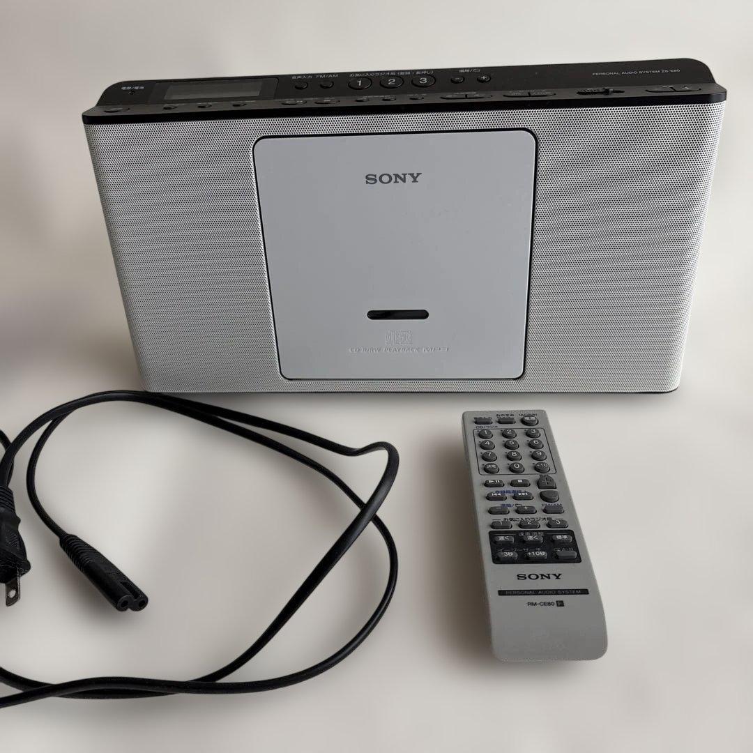 SONY★パーソナルオーディオシステム ZS-E80 CDラジオ外箱付き