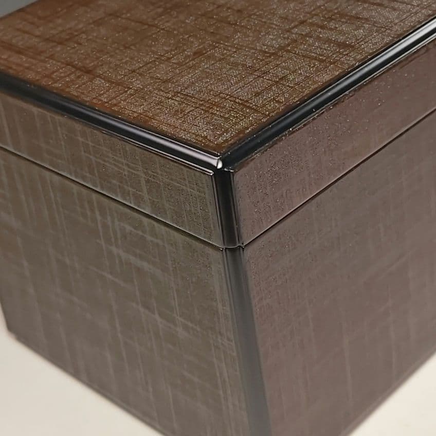 ウ235 茶箱『東山　川瀬表完作』『布摺　利休茶箱　共箱』野点　棗　香合　セット