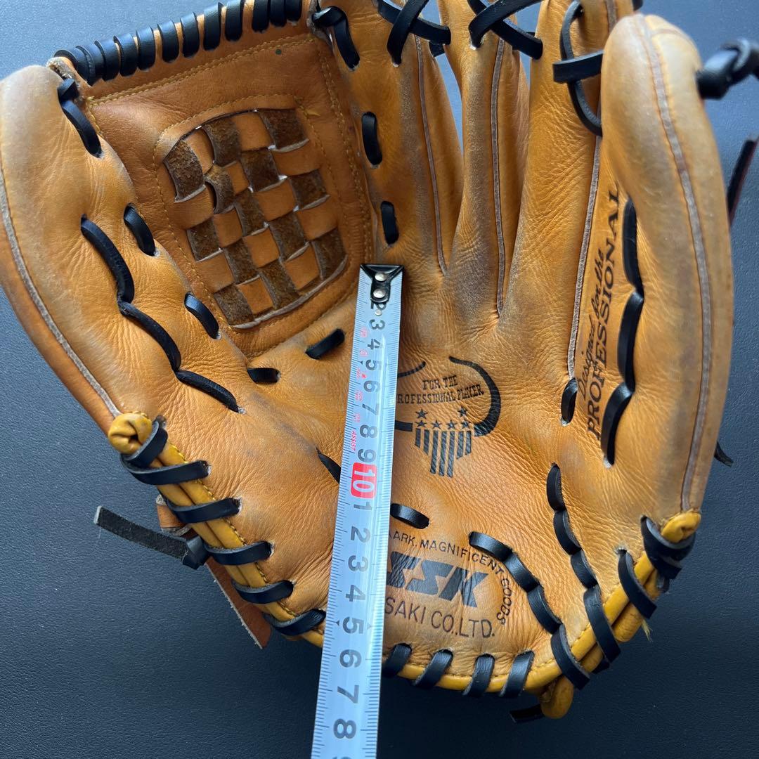 SSK 軟式野球グローブ 全紐交換、グリスアップ済み ヴィンテージ