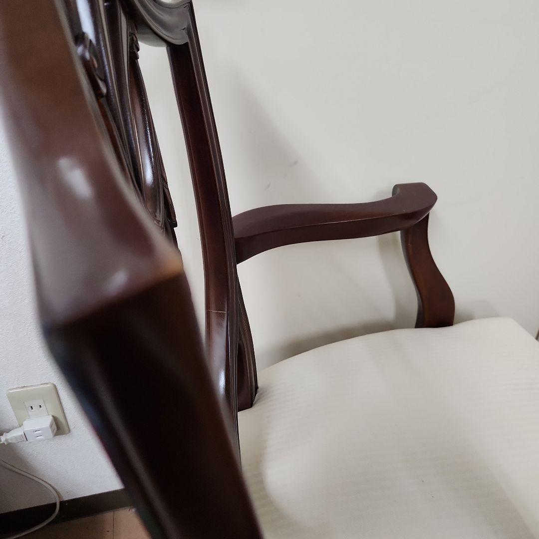 ダークブラウン アンティークチェア