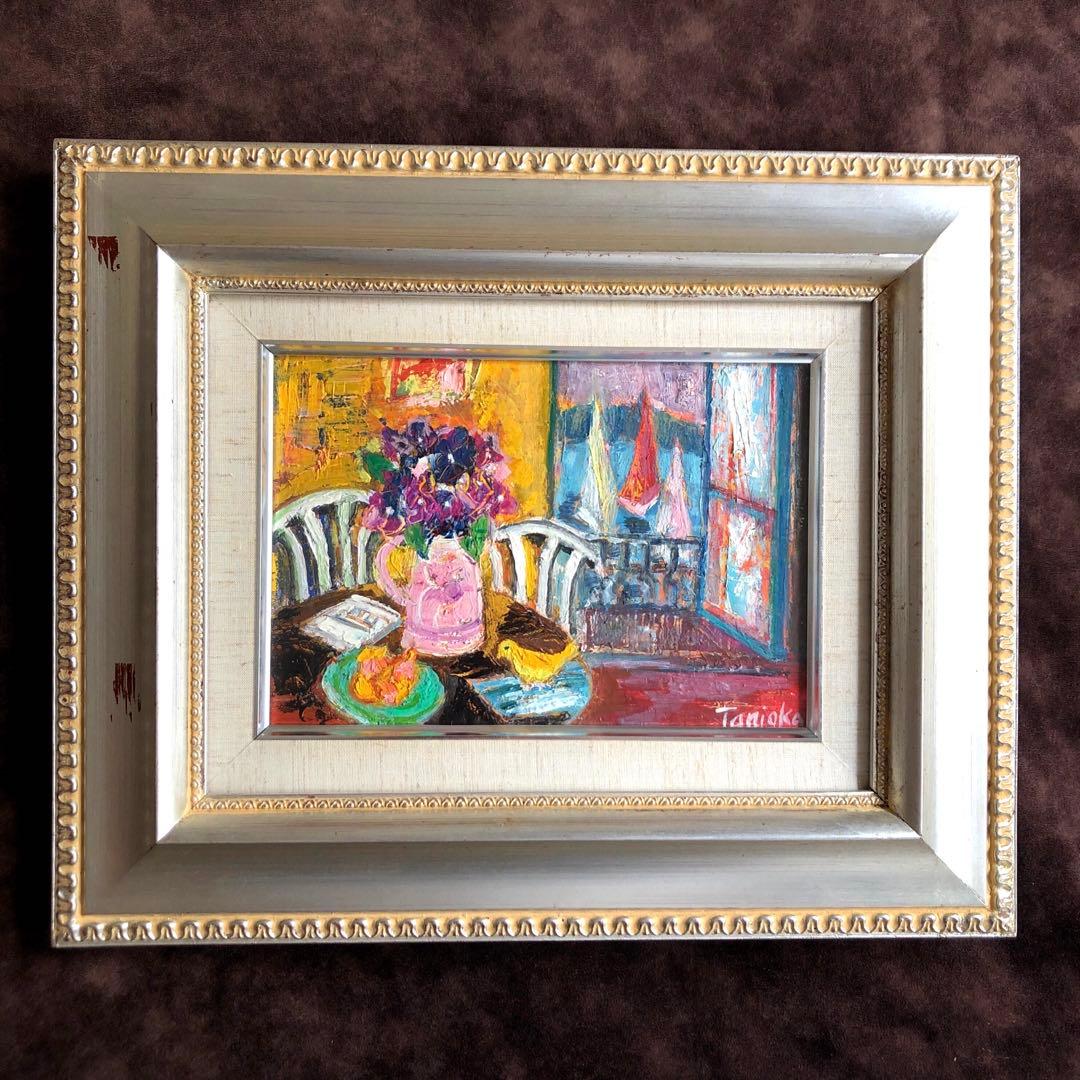 【一点もの】日展会友 光風会会員 洋画家 谷岡経津子　油絵【号12万】直筆サイン