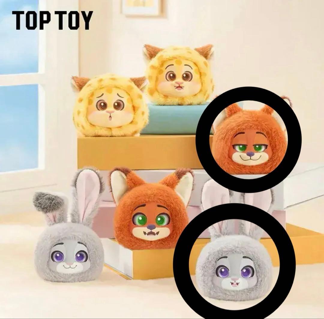 TOPTOY 正規品 ズートピア スマホ グリップ ジュディ ニック 2点セット