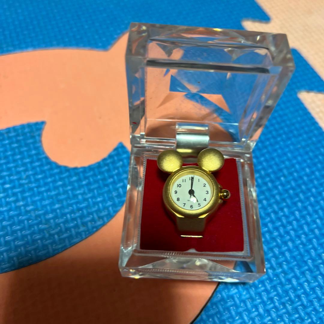 Disneyミッキー　指時計　リングウォッチ　アンティーク　ミッキーファン