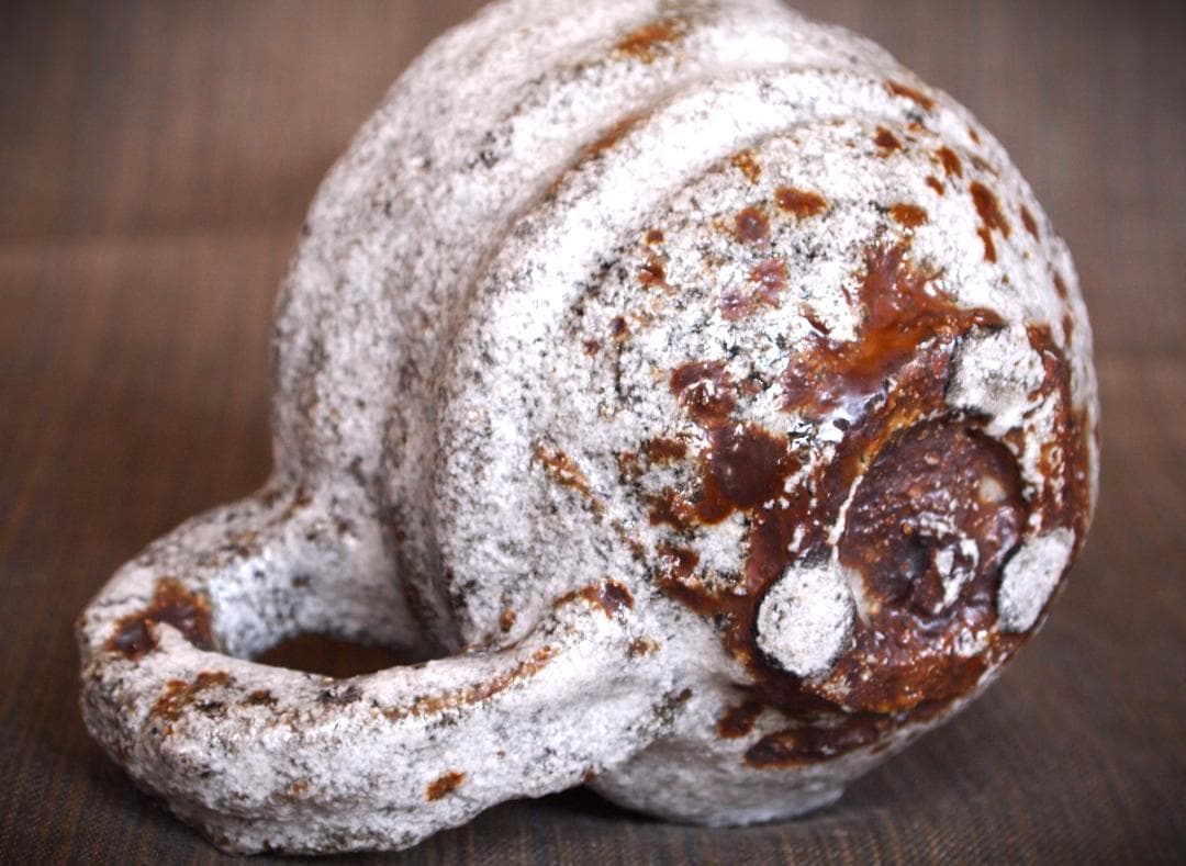 人気作家★村越琢磨【師：梅原武平】信楽白マグカップ