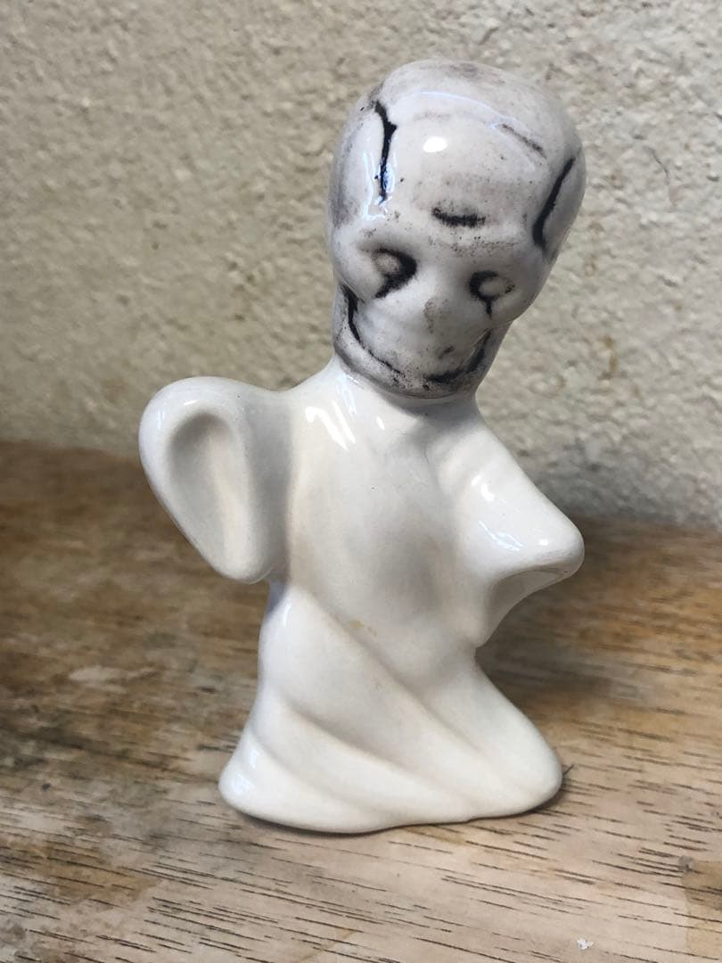 ビンテージ　スカル　髑髏　骸骨　ハロウィン　ゴースト　おばけ　ミッドセンチュリー