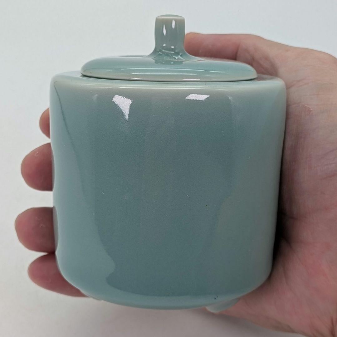 松本為佐視 青磁香炉 合箱 三足香炉 香爐 香道具 茶道具 お香 アロマグッズ