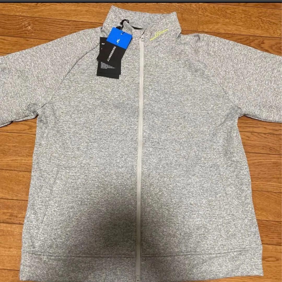 【新品】J.LINDEBERG ジェイリンドバーググレー ジップアップジャケット