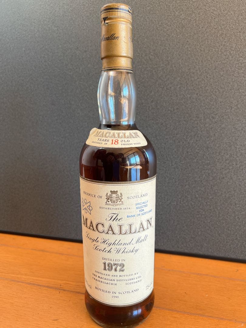 【未開栓】ザマッカラン 18年 シングルモルトウイスキー 1972年