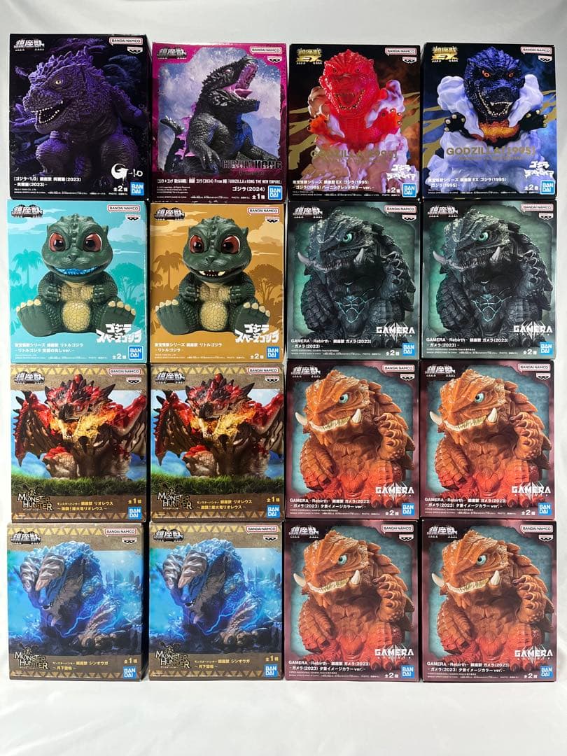 【16体セット】東宝怪獣シリーズ 鎮座獣 ゴジラetc まとめ売り