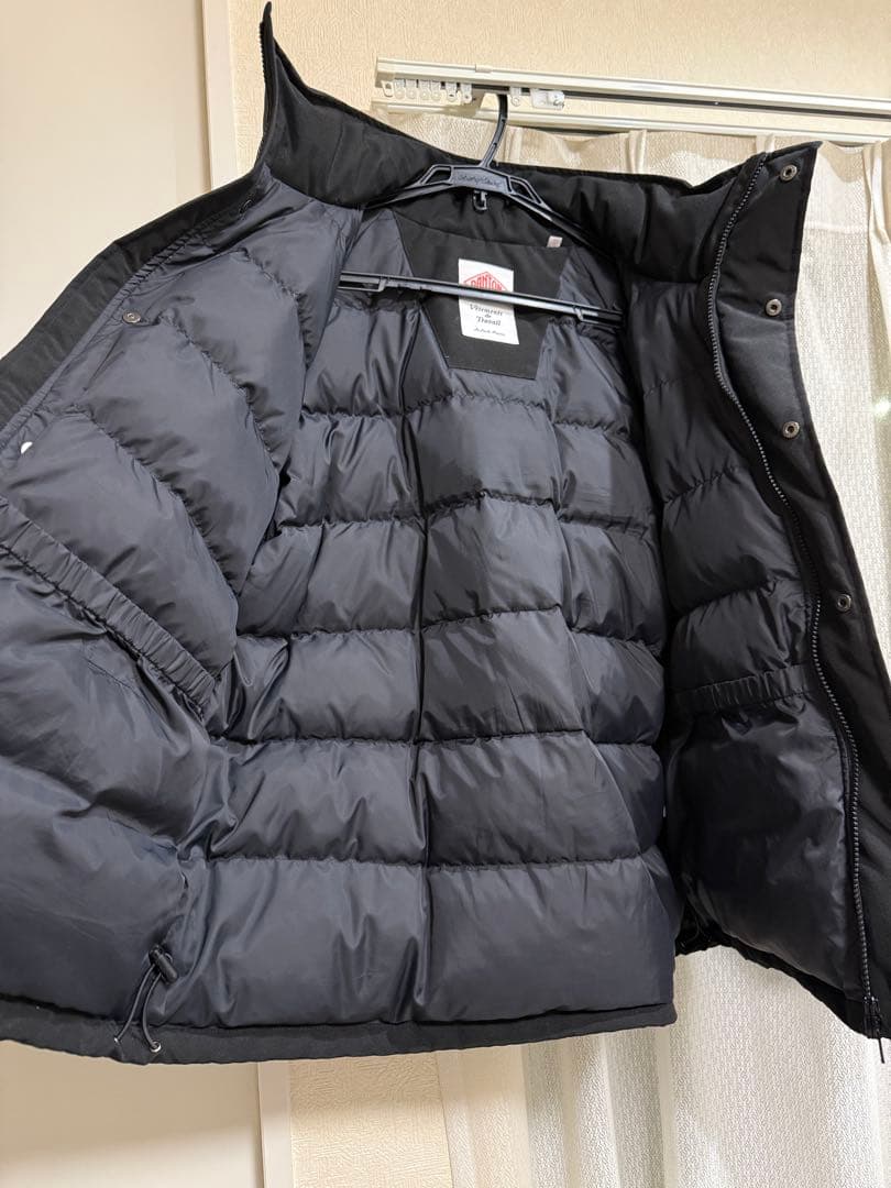 DANTON ダントン ブラック フード付き ダウンジャケット／中綿ジャケット