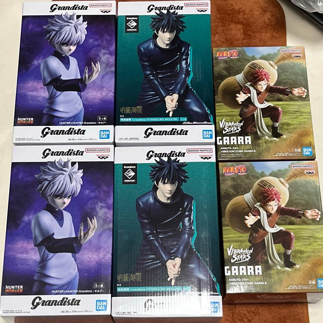 新作フィギュア　まとめ売り　キルア　伏黒恵　我愛羅　grandista