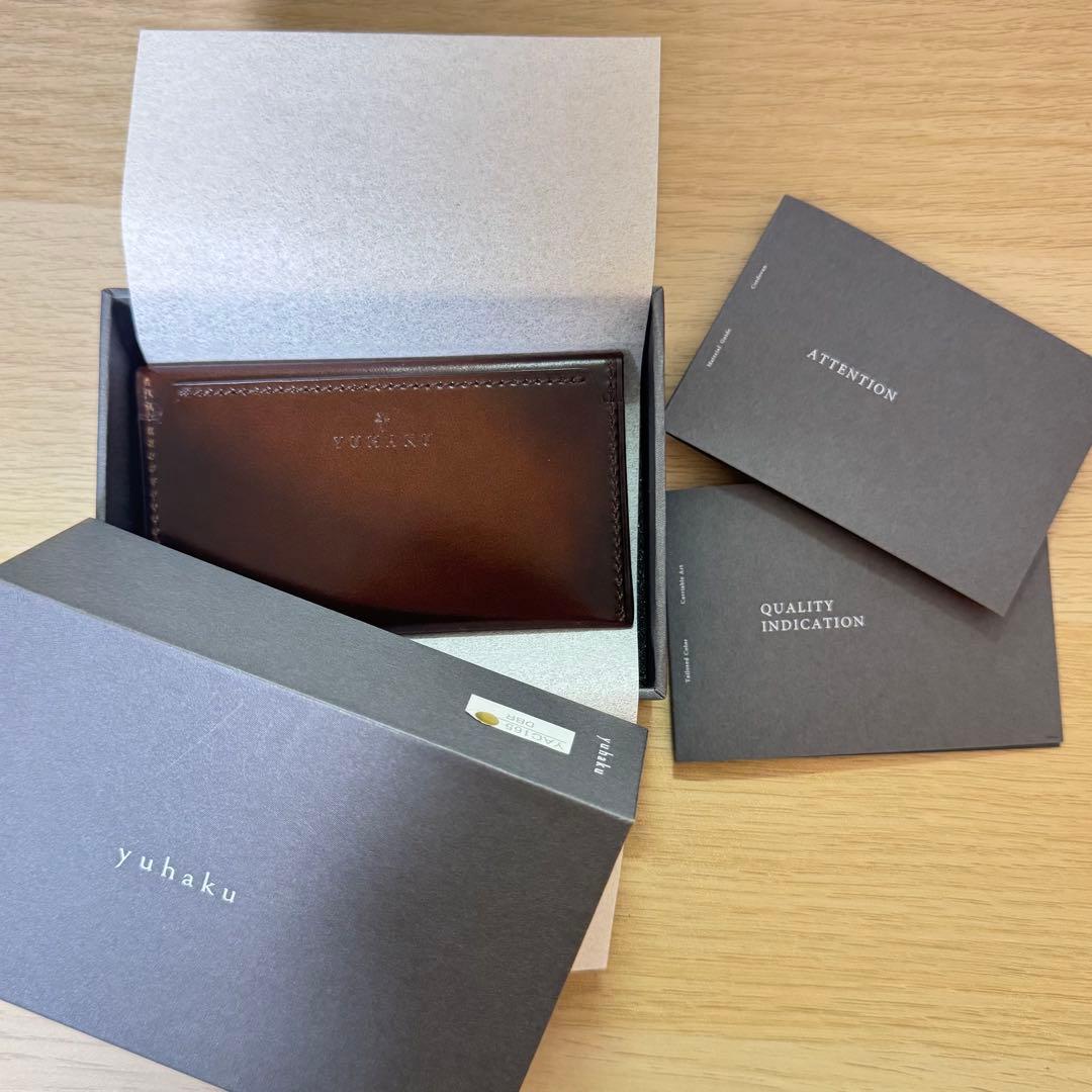 【美品】yuhaku YAC165 名刺入れ